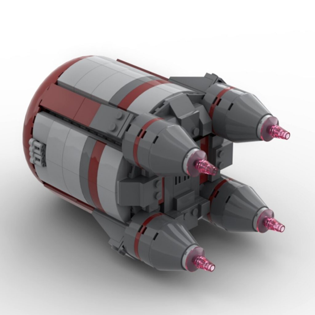 Sci-Fi Space Wars Modular Escape Pod Model MOC-96787 Space With 389pcs 