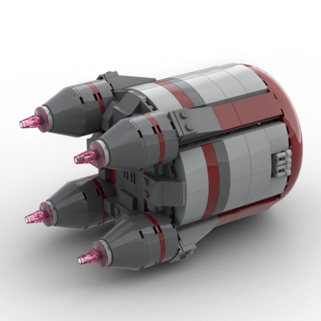 Sci-Fi Space Wars Modular Escape Pod Model MOC-96787 Space With 389pcs 