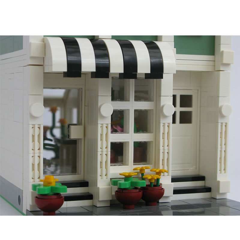 Blooming Blossoms MOC 11224 Modular Building By Kristel Produced by MOC BRICK LAND