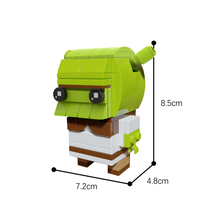 MOCBRICKLAND MOC-55337 Brickheadz Shrek