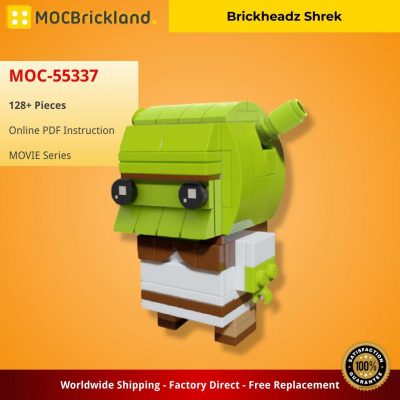 MOCBRICKLAND MOC-55337 Brickheadz Shrek