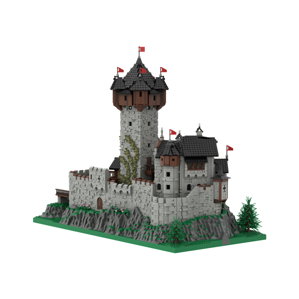 Burg Falkenstein, Medieval Castle in Carinthia, Austrian Alps MOC-65340 Modular Building Designed By PeppePell With 15534 pieces