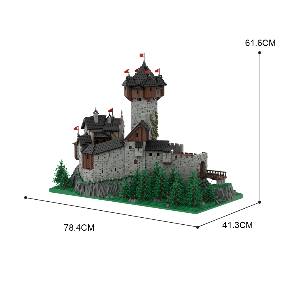 Burg Falkenstein, Medieval Castle in Carinthia, Austrian Alps MOC-65340 Modular Building Designed By PeppePell With 15534 pieces