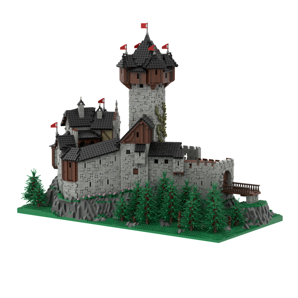 Burg Falkenstein, Medieval Castle in Carinthia, Austrian Alps MOC-65340 Modular Building Designed By PeppePell With 15534 pieces