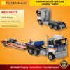 MOCBRICKLAND MOC-96572 Cabover Semi-Truck and Lowboy Trailer (42128 B-Model)