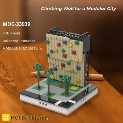MOCBRICKLAND MOC-33939 Climbing Wall for a Modular City
