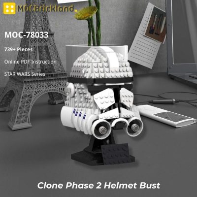 MOCBRICKLAND MOC-78033 Clone Phase 2 Helmet Bust