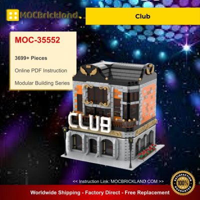 Club MOC 35552 Modular Building Designed By Gabizon With 3699 Pieces