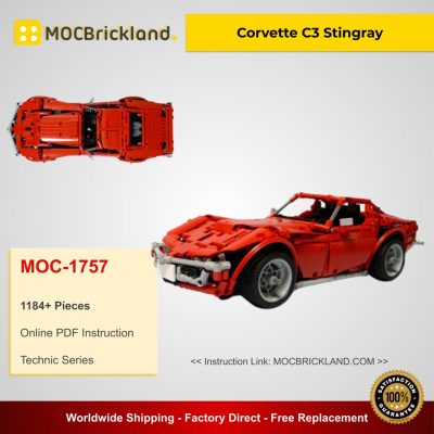 Corvette C3 Stingray MOC 1757 Technic Designed By Madoca1977 With 1184 Pieces