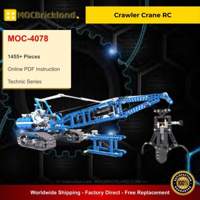 Crawler Crane RC MOC 4078 Technic Compatible With LEGO 42042-1 Designed By Catweazel
