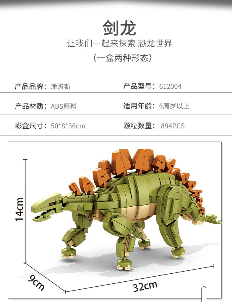 Creator PANLOS 612004 Dinosauria: Stegosaurus