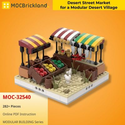 MOCBRICKLAND MOC-32540 Desert Street Market for a Modular Desert Village