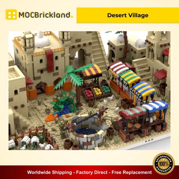 Desert Village MOC 32630 Modular Building Designed By Gabizon With 3957 Pieces