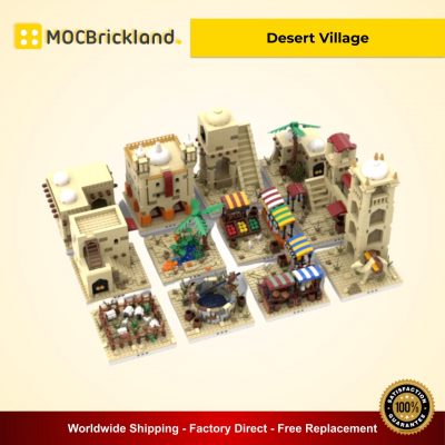 Desert Village MOC 32630 Modular Building Designed By Gabizon With 3957 Pieces