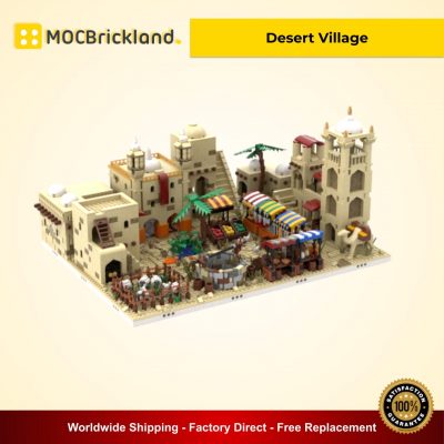 Desert Village MOC 32630 Modular Building Designed By Gabizon With 3957 Pieces