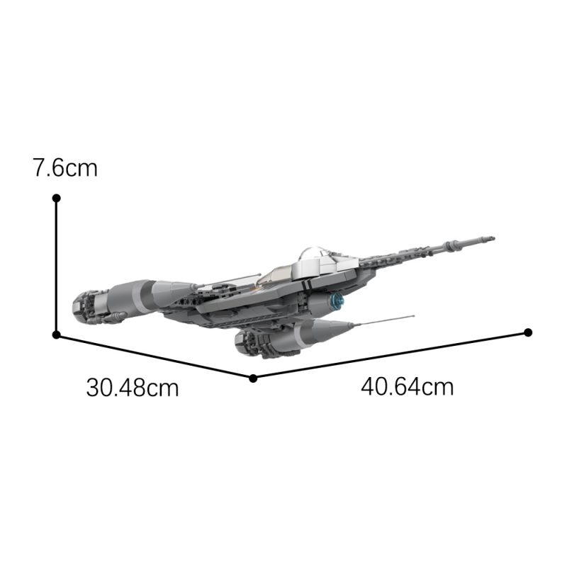 MOCBRICKLAND MOC-99932 Din Djarin's N-1 Starfighter