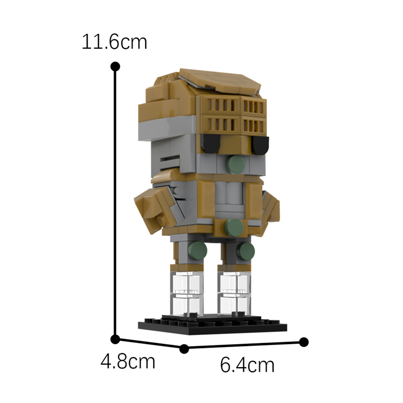 MOCBRICKLAND MOC-82909 DIO and The World Brickheadz (JoJo's Bizarre Adventure)