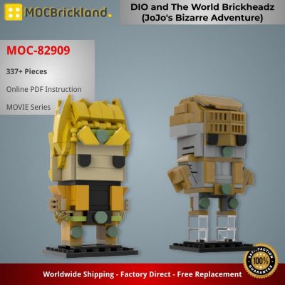 MOCBRICKLAND MOC-82909 DIO and The World Brickheadz (JoJo's Bizarre Adventure)
