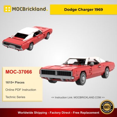 Dodge Charger 1969 MOC 37066 Technic Designed By Jeka Jackson with 1615 Pieces