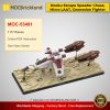 MOCBRICKLAND MOC-53491 Dooku Escape Speeder Chase, Micro LAAT, Geonosian Fighter Episode II