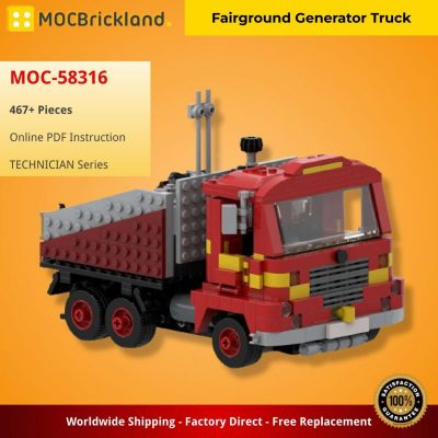 MOCBRICKLAND MOC-58316 Fairground Generator Truck