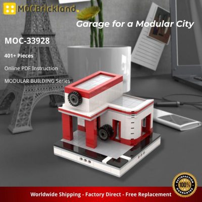 MOCBRICKLAND MOC-33928 Garage for a Modular City