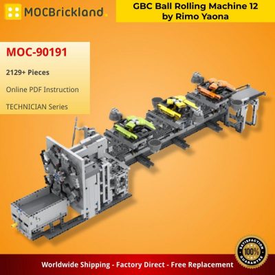 MOCBRICKLAND MOC-90191 GBC Ball Rolling Machine 12 by Rimo Yaona