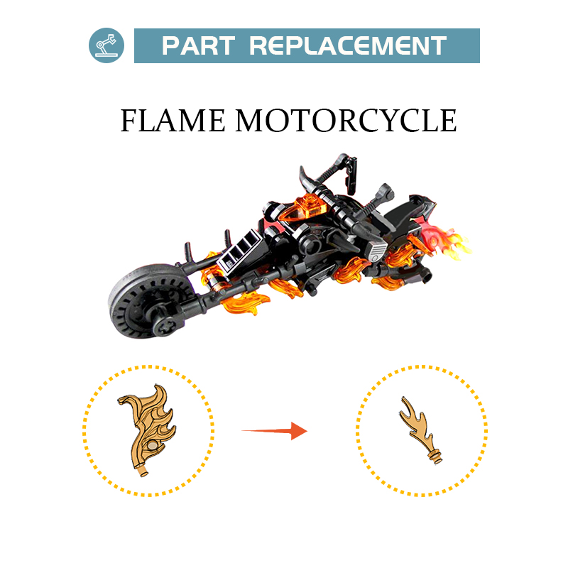 MOCBRICKLAND MOC-25824 Ghost Rider’s Motorbike