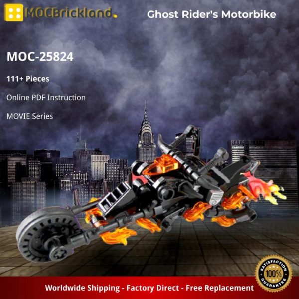 MOCBRICKLAND MOC-25824 Ghost Rider’s Motorbike