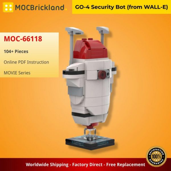 MOCBRICKLAND MOC-66118 GO-4 Security Bot (from WALL-E)