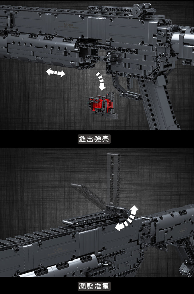 Mould King 14014 Grenade Toygun