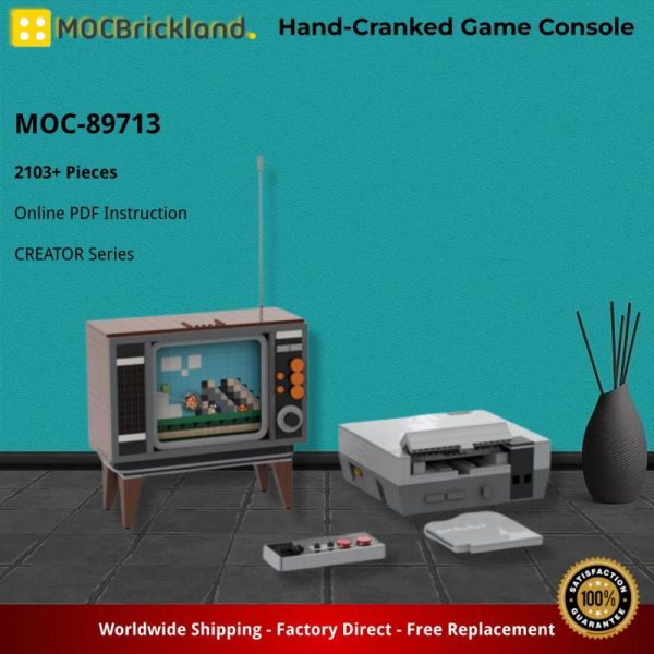 MOCBRICKLAND MOC-89713 Hand-Cranked Game Console