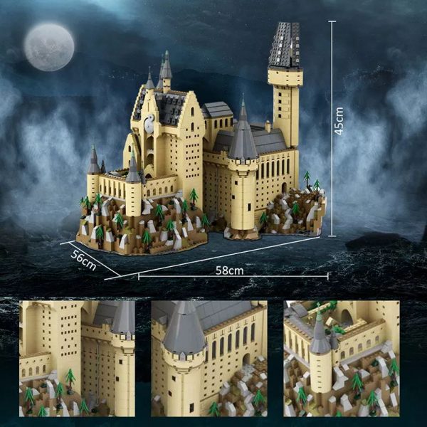 Hogwart’s Castle (71043) Epic Extension C4195 Movie MOC-30884 with 6483 ...