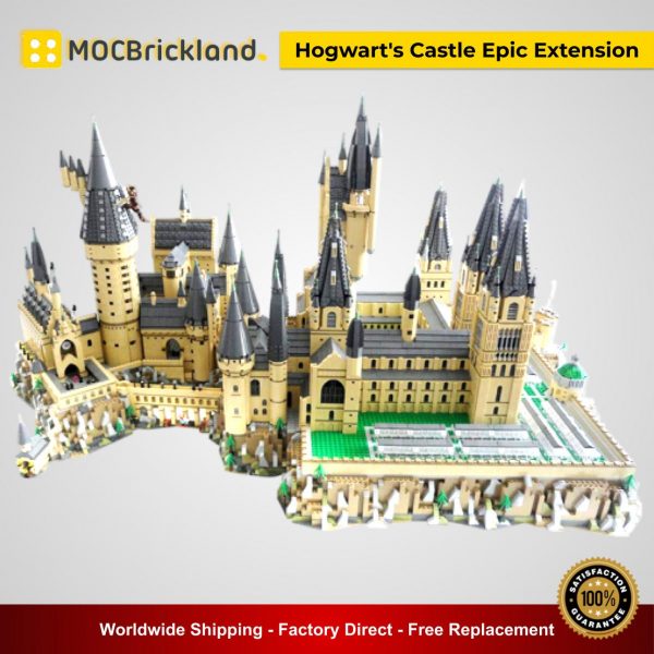 Hogwart's Castle Epic Extension MOC 30884 Movie Compatible With LEGO 71043