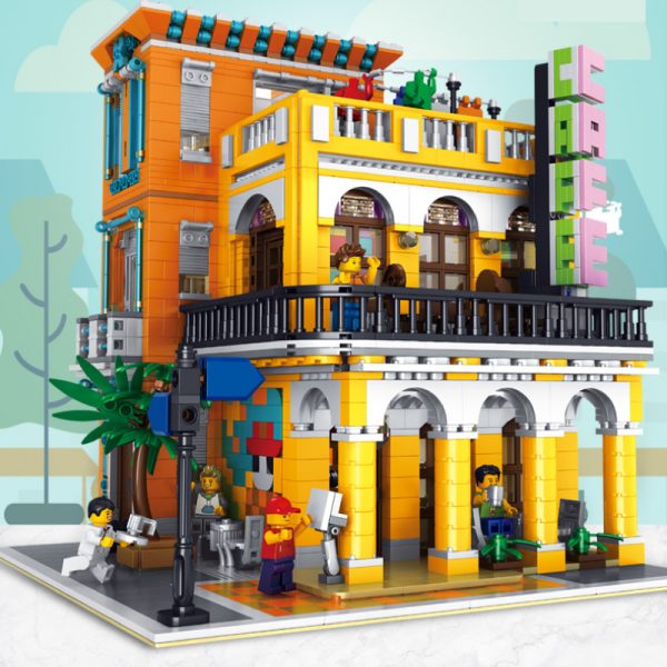 Cafe Havana Shining Modular Building Rael Entertainment 10002 with 3158 pieces