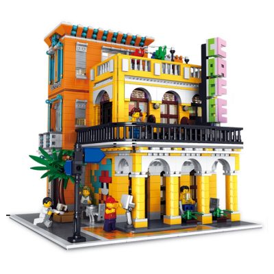 Cafe Havana Shining Modular Building Rael Entertainment 10002 with 3158 pieces