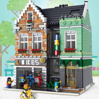 Bicycle Shop Modular Building Rael Entertainment 10004 with 3668 pieces