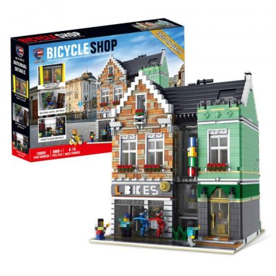 Bicycle Shop Modular Building Rael Entertainment 10004 with 3668 pieces