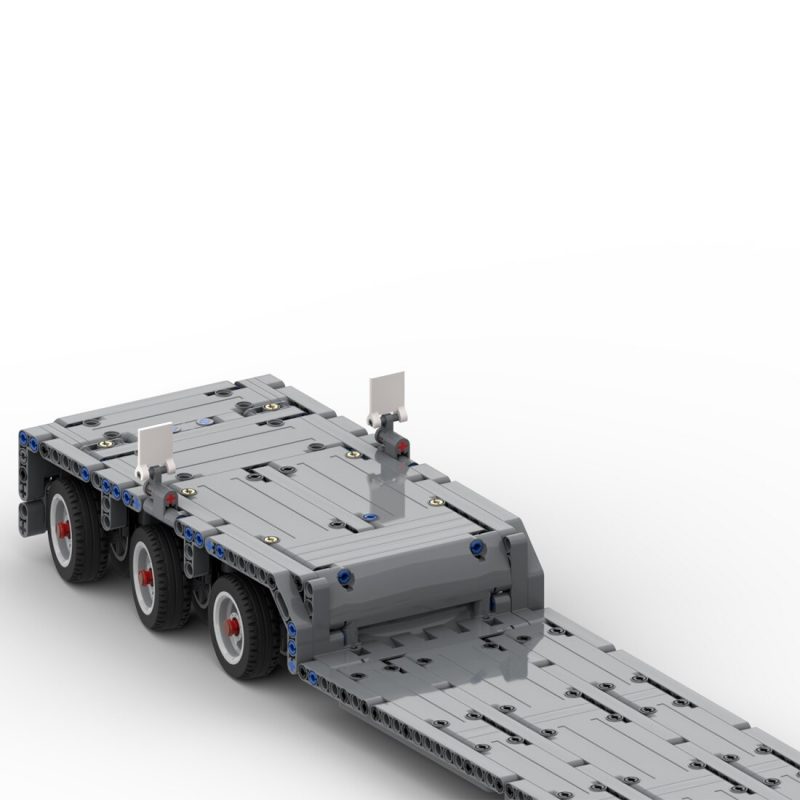 MOCBRICKLAND MOC-35223 Low Loader with Steering Axles for 42078 Mack Anthem