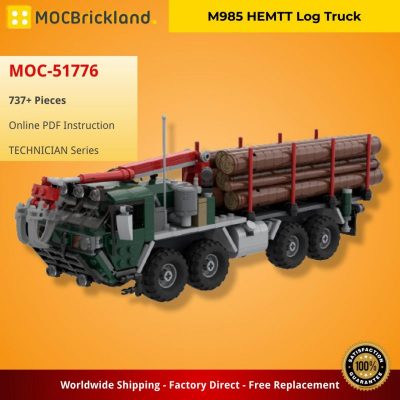 MOCBRICKLAND MOC-51776 M985 HEMTT Log Truck