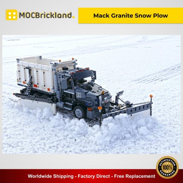 Mack Granite Snow Plow MOC 29800 Technic Compatible With LEGO 42078 Designed By Grohl