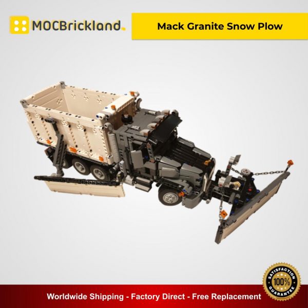 Mack Granite Snow Plow MOC 29800 Technic Compatible With LEGO 42078 Designed By Grohl