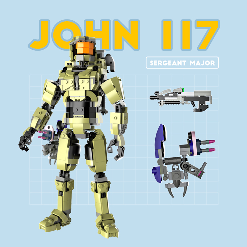 MOCBRICKLAND MOC-81006 Master Chief John 117