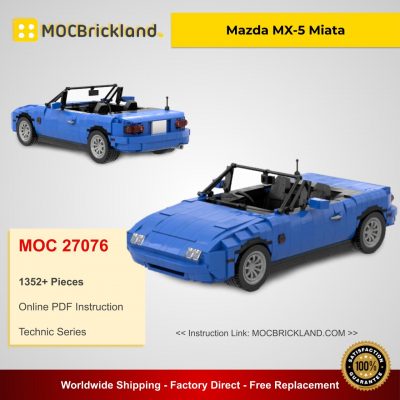 Mazda MX-5 Miata MOC 27076 Technic Designed By PsychoWard666 With 1352 Pieces