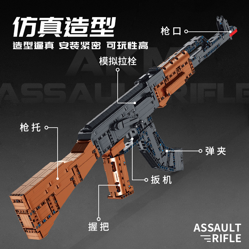 Military PANLOS 670004 AKM Assault Rifle