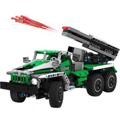 6×6 Truck-Rocket Launcher BM-21 Military MOC 2158 with 1392 pieces