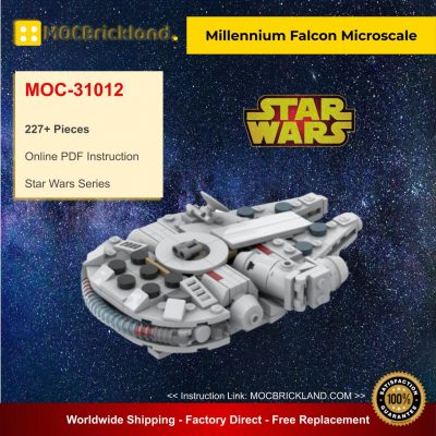 Millennium Falcon Microscale MOC 31012 Star Wars Designed By Riskjockey With 227 Pieces