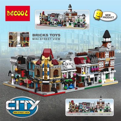 MODULAR BUILDING DECOOL 1114-1119 Mini City 6 in 1