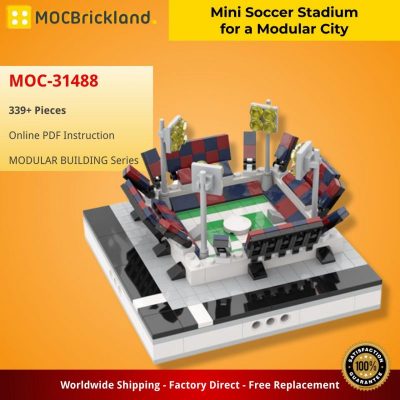 MOCBRICKLAND MOC-31488 Mini Soccer Stadium for a Modular City
