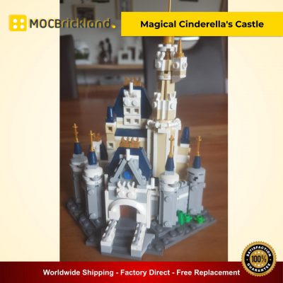 Magical Cinderella's Castle MOC 12492 Movie Designed By Buildbetterbricks With 425 Pieces
